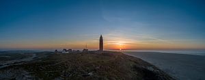 Eierland-Leuchtturm Texel - Sonnenuntergang von Texel360Fotografie Richard Heerschap