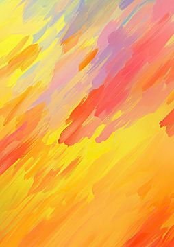 Abstract oranje van Niklas Maximilian