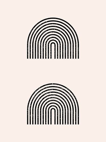 Retro jaren 20 vintage geometrische vorm in Bauhaus stijl. nr.11