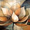 Lotus Abstract van Jacky