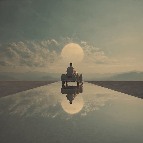 art surealism Journey Beyond the Infinite Road