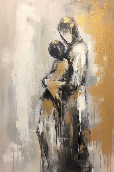 Painting Tranquil Echoes | Embrace me by Eye catching paintings