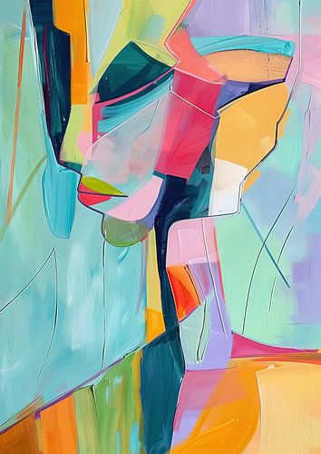 Modern abstract portrait