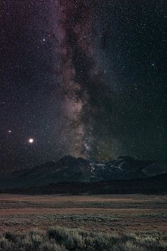 Melkweg in Sawtooth-bergen, Alan Majchrowicz