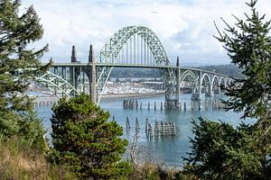 Yaquina Bay Bridge, Newport, Oregon van John Faber