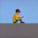 Boy Reading a book by Art to make a house your home thumbnail