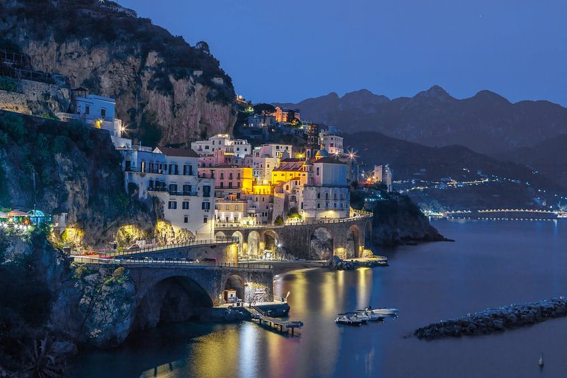 Amalfi Coast - Atrani by night by t.ART