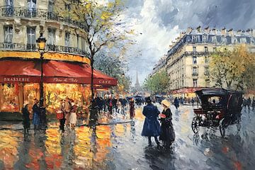 Parisian street life in Impressionism by Skyfall