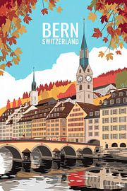 Berne, Switzerland. by Poster Art Shop