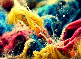 Abstrakter Farben Water Splash Hintergrund