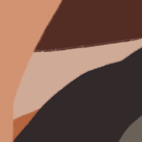 Vagues rétro. Style minimaliste abstrait dans des tons ocres