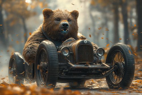 Herfsttocht met een berenrijder