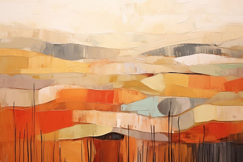 Abstract landschap van Bert Nijholt