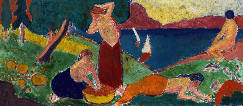 Les femmes dans le paysage, Carl Newman par Des maîtres magistraux