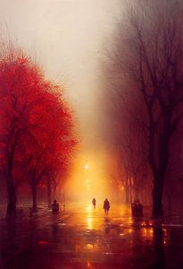 Straßenszene im Herbst. Teil 4