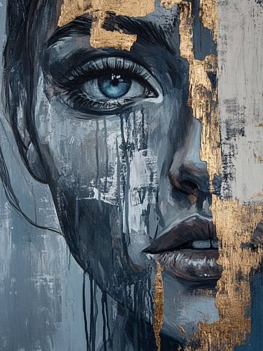 Portrait abstrait moderne