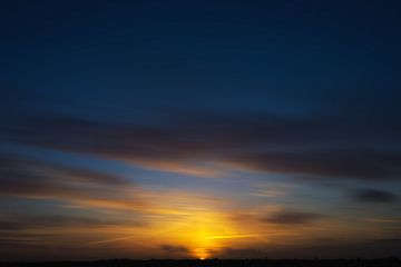 Zonsondergang met wolken