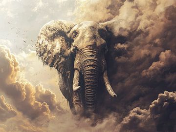 Ethereal Giant | elephant by Eva Lee