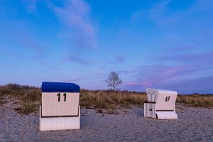 Strand in Kloster auf der Insel Hiddensee am Abend