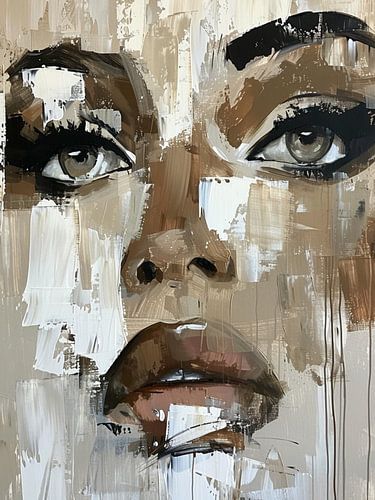 Modernes abstraktes Porträt