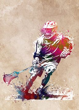Lacrosse sport kunst #lacrosse van JBJart Justyna Jaszke