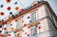 Ruban floral dans la rue de Sarlat-la-Canéda