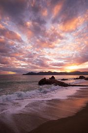 coucher de soleil sur la baie de Cannes sur Yannick Lefevre
