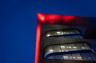Modern building in blue and red by Werner Lerooy thumbnail