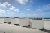 Cabines de bain sur la plage de Hoek van Holland