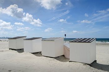 Badehütten am Strand von Hoek van Holland