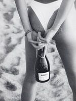 Champagne on the beach - Female Alcohol Celebration Drink