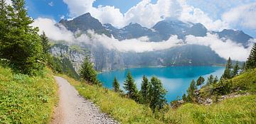 wandelroute  Oeschinensee, Zwitserse bergen Kandersteg van SusaZoom