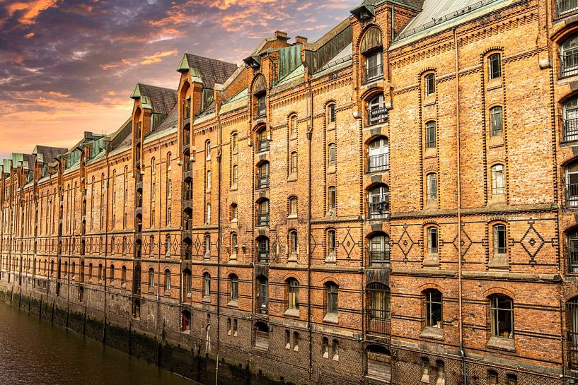 Hamburg Speicherstadt van Dieter Walther