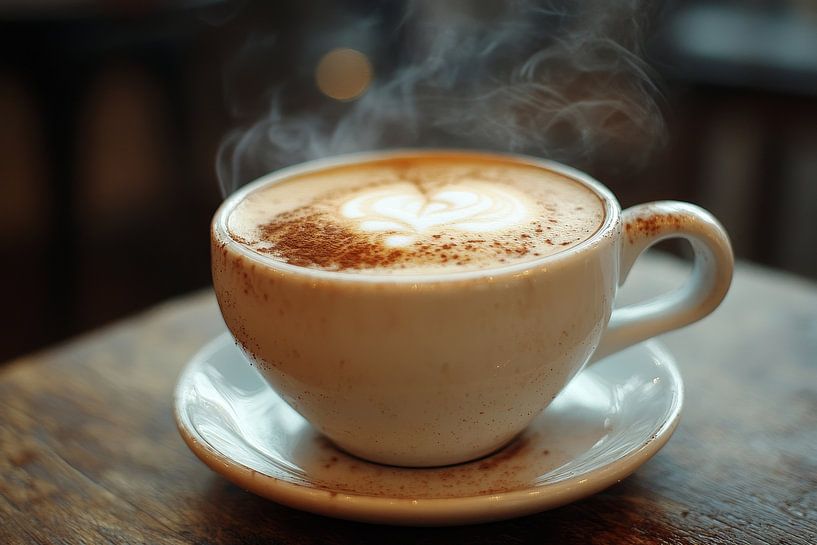eine heiße Tasse Kaffee oder Cappuccino von Egon Zitter