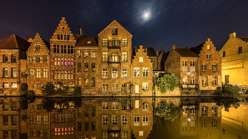 Gent bij nacht van FotoSynthese