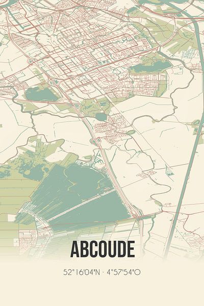 Vintage map of Abcoude (Utrecht) by Prints of Place