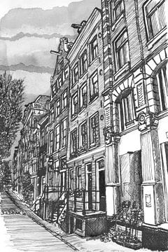 Groenburgwal Amsterdam Nederland van Hendrik-Jan Kornelis