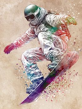 Snowboard sport kunst #snowboard