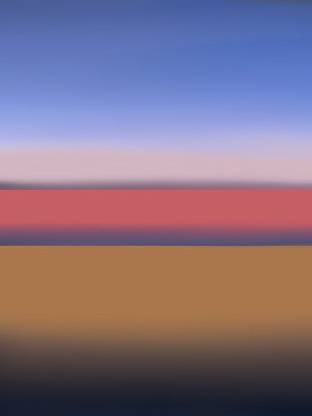 Artful Serenity  - Setting Sun van Annelies Hoogerwerf