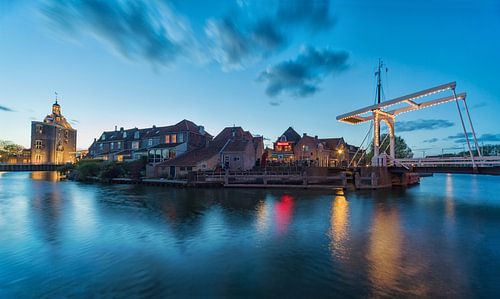 Het centrum van Enkhuizen in Nederland
