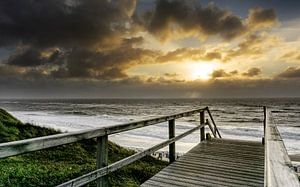 Coucher de soleil sur l'île de Sylt sur JGS-DigitalArt