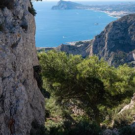 Mountain landscape on the Mediterranean coast by Adriana Mueller