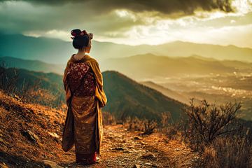 Japanese Geisha art by Egon Zitter