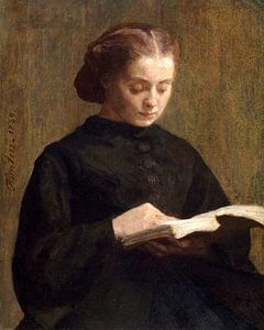 Portret van Mademoiselle Marie Fantin-Latour, Henri Fantin-Latour