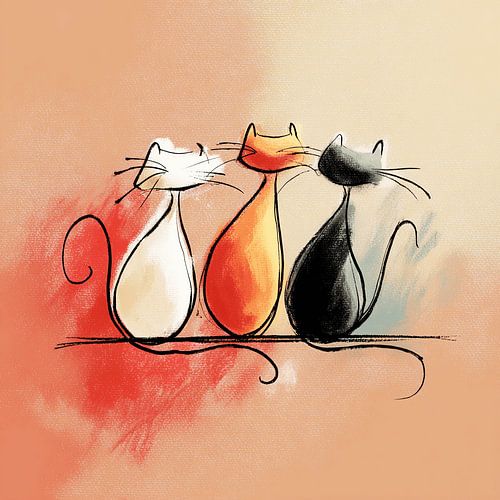 Cat Cans in the Sparkle of the Morning