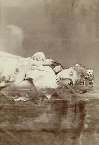 Portret van een actrice in de rol van Ophélia, José Maria Mora