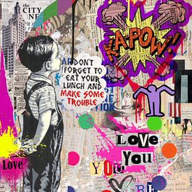 Kapow - Love you - Dadaïsme - Hommage Banksy sur Felix von Altersheim