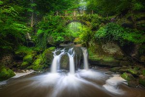 Der Schiessentümpel-Wasserfall im Müllerthal in Luxemburg
