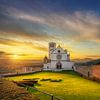 Assisi, Basilika San Francesco bei Sonnenuntergang. Italien von Stefano Orazzini