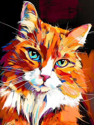 Cat portrait 3 pastel painting #cat by JBJart Justyna Jaszke